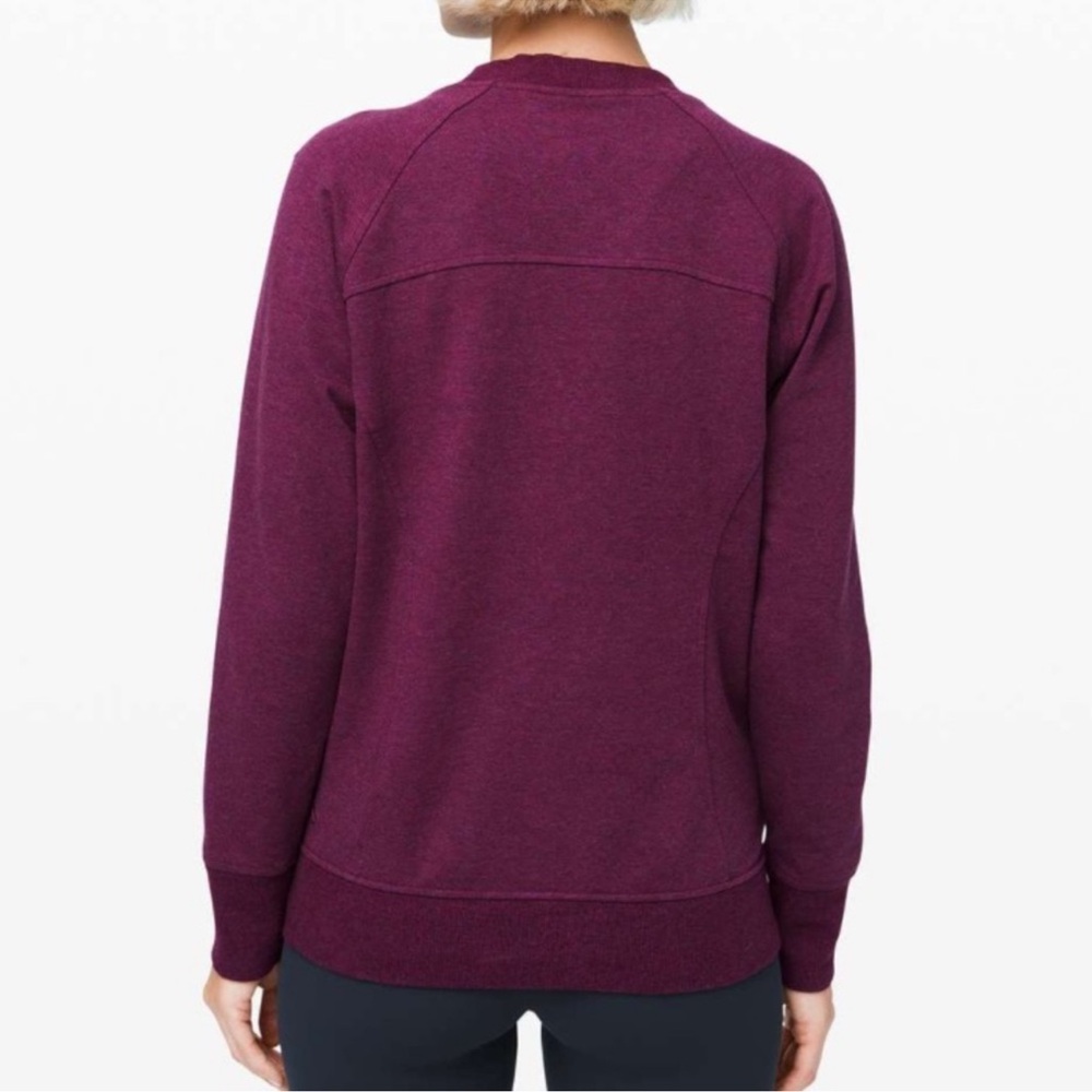 Lululemon Scuba Crew Sweatshirt Purple Size 10 C1 - Picture 2 of 11